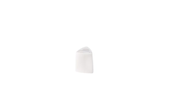 Genware Porcelain Triangular Salt Shaker 6cm/ 2.5"