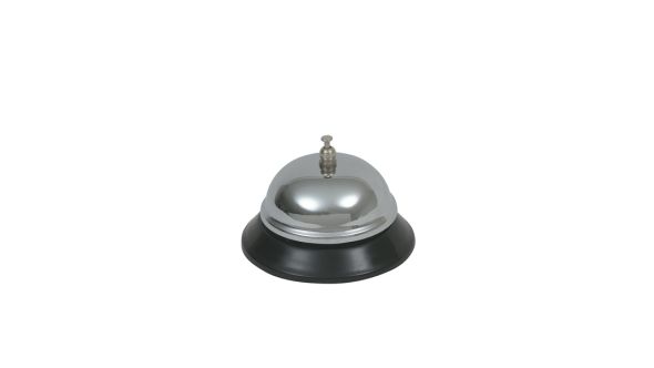 Genware Chrome Plated Service Bell 3 1/2" Dia