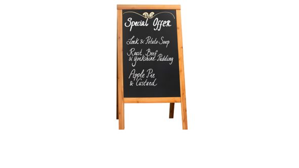 Sandwich A-Board 70X120cm Teak