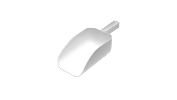 All Purpose White Scoop 9"  2 1/4L Cap
