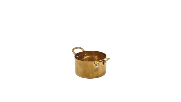 GenWare Gold Vintage Steel Mini Casserole Dish 9 x 5.25cm