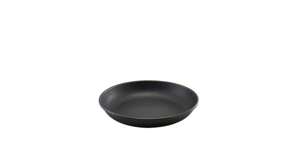GenWare Black Vintage Steel Coupe Plate 20cm