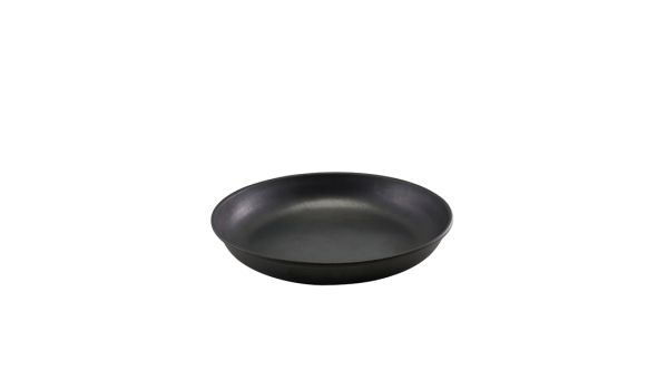 GenWare Black Vintage Steel Coupe Plate 24cm