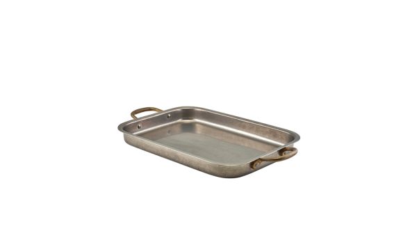 GenWare Vintage Steel Deep Tray 33 x 23.5cm
