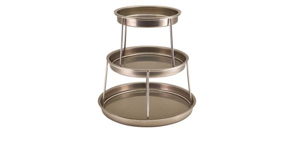GenWare Three Tier Vintage Steel Seafood Stand