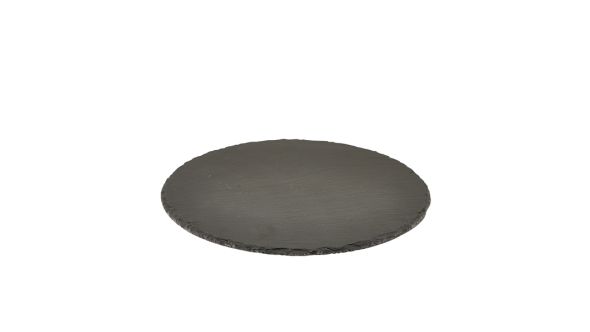Genware Natural Edge Slate Platter 30cm Round