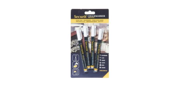 Chalkmarkers 4 Pack White Small