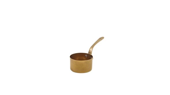 GenWare Gold Vintage Steel Mini Sauce Pan 7 x 3.75cm