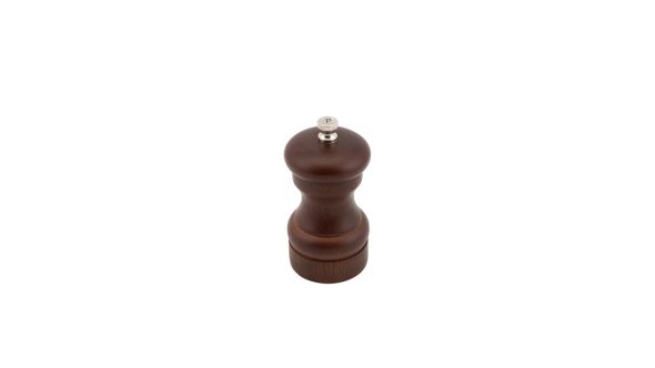 Genware Dark Wood Salt Or Pepper Grinder 10cm