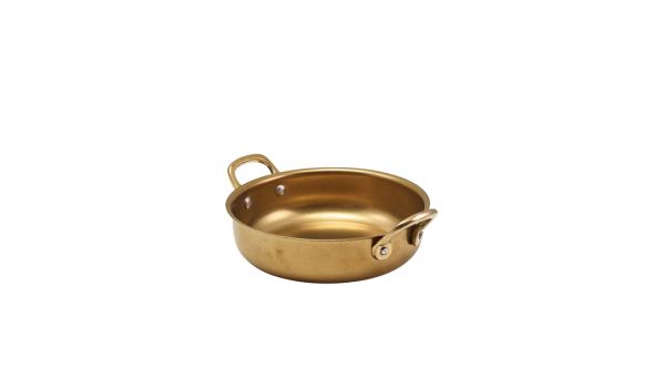 GenWare Gold Vintage Steel Round Dish 15.5 x 4cm