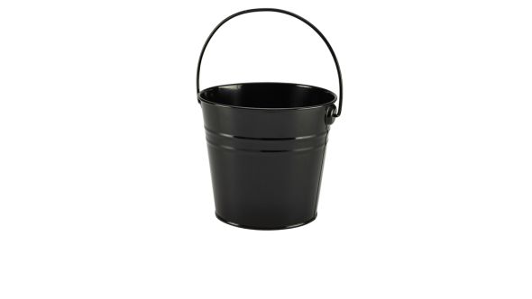 Stainless Steel Serving Bucket 16cm Dia Black
