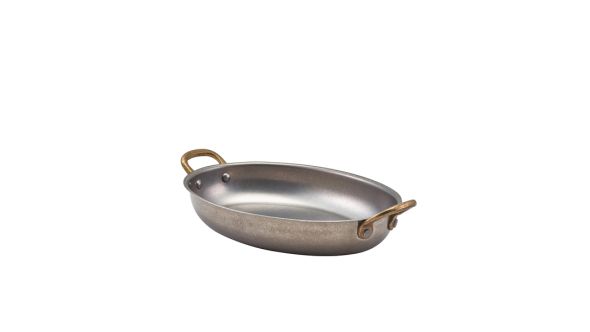 GenWare Vintage Steel Oval Dish 20.75 x 15.75cm