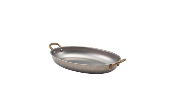 GenWare Vintage Steel Oval Dish 24.5 x 17.5cm