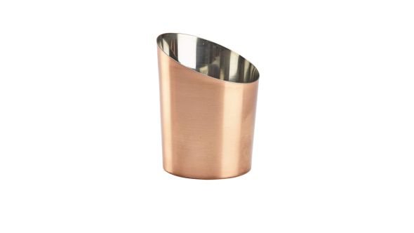 Copper Plated Angled Cone 9.5 x 11.6cm (Dia x H)