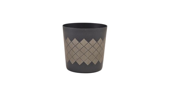 GenWare Metallic Black Diamond Serving Cup 8.5 x 8.5cm