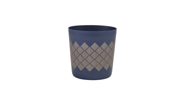 GenWare Metallic Blue Diamond Serving Cup 8.5 x 8.5cm