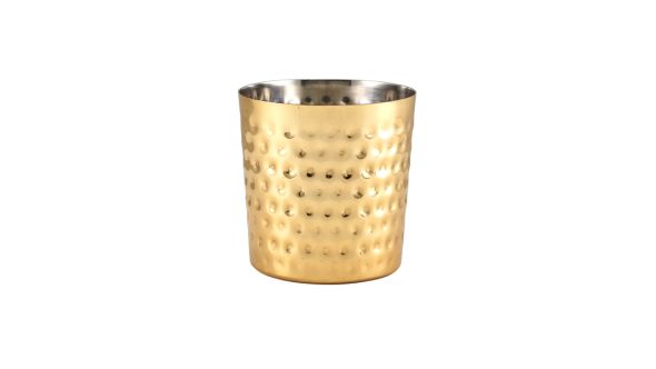 GenWare Gold Plated Hammered Serving Cup 8.5 x 8.5cm