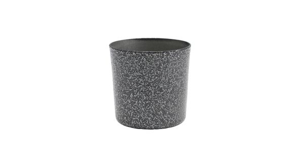 Stainless Steel Serving Cup 8.5 x 8.5cm Hammered Silver