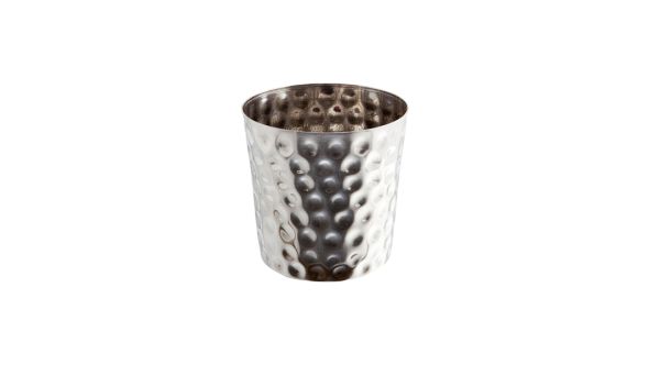 Hammered Stainless Steel Serving Cup 8.5 x 8.5cm