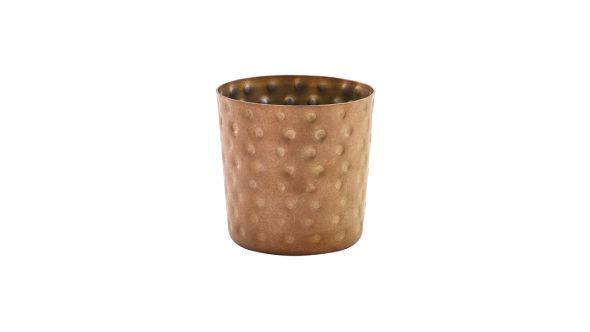 GenWare Copper Vintage Steel Hammered Serving Cup 8.5 x 8.5cm