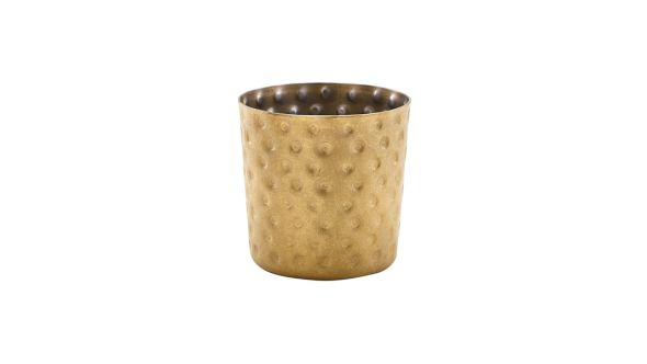 GenWare Gold Vintage Steel Hammered Serving Cup 8.5 x 8.5cm