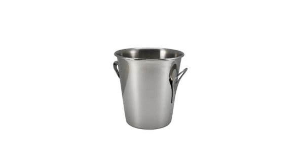 S/St. Wine Bucket Tulip Design -St/St Handles