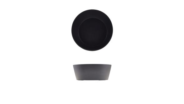 GenWare Melamine Black Tableau Conical Buffet Bowl 26.5 x 10cm