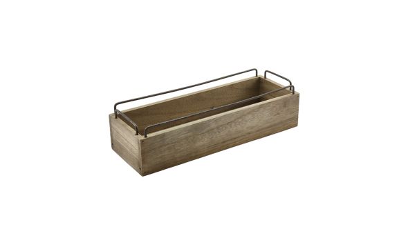 Industrial Wooden Crate 34 x 12 x 9cm