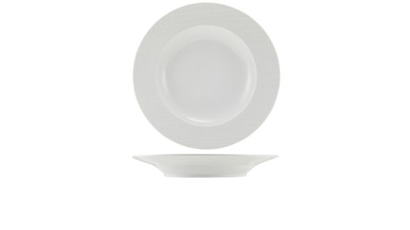 Incise Porcelain Lavara Winged Pasta Bowl 28.5cm