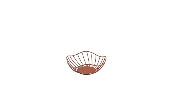 GenWare Lotus Leaf Copper Wire Basket 20 x 8cm