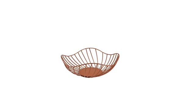 GenWare Lotus Leaf Copper Wire Basket 28.5 x 10cm