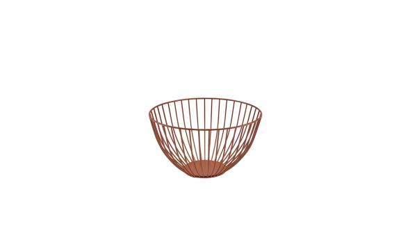 GenWare Round Copper Wire Basket 24 x 13cm