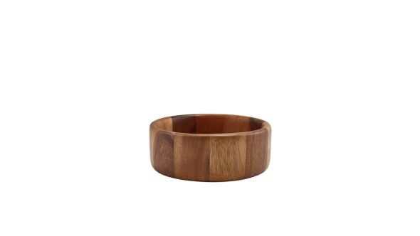 GenWare Acacia Wood Straight Sided Bowl 16cm