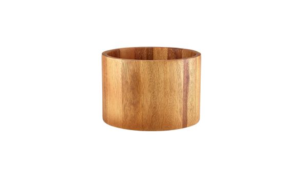GenWare Acacia Wood Straight Sided Bowl 22.5 x 15cm