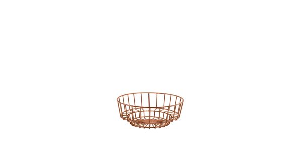 GenWare Copper Deco Display Basket 25 x 10cm
