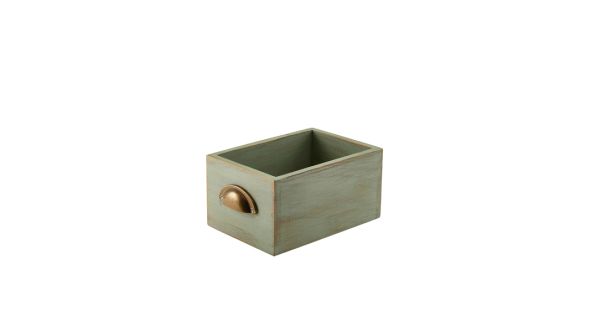 GenWare Green Wash Acacia Wood Display Drawer 21.5 x 15 x 11cm