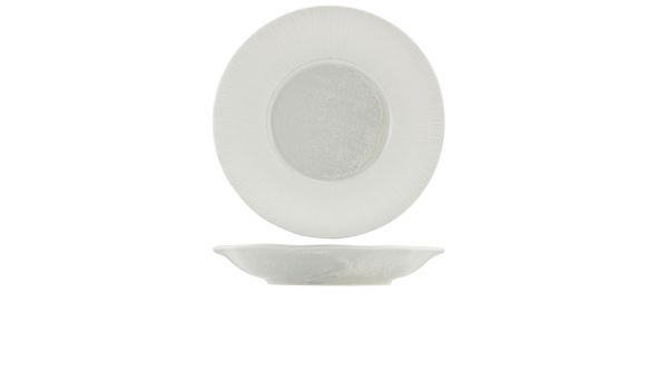 Incise Porcelain Lucine Deep Winged Plate 30cm