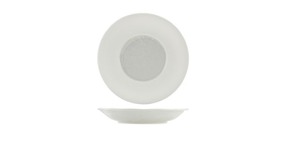 Incise Porcelain Lustre Deep Winged Plate 26cm
