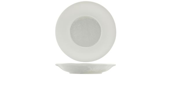 Incise Porcelain Lustre Deep Winged Plate 30cm