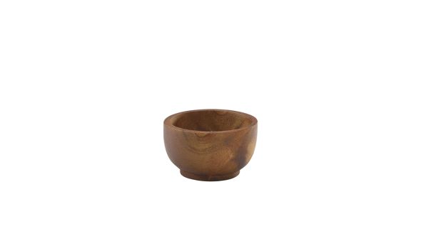 Acacia Wood Dip Pot 6cl/ 2oz