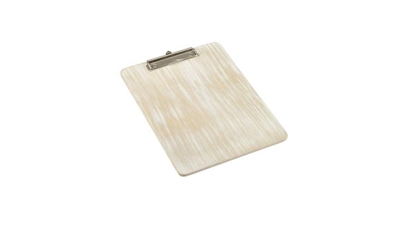 White Wash Wooden Menu Clipboard A4 24x32x0.6cm