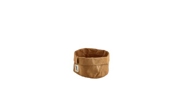 Brown Washable Paper Bag 13 Dia x 10cm (H)
