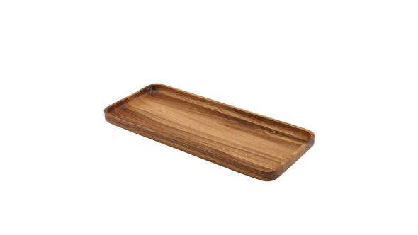GenWare Acacia Wood Rectangular Serving Tray 30 x 13cm