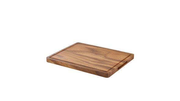 Genware Acacia Wood Serving Board GN 1/2