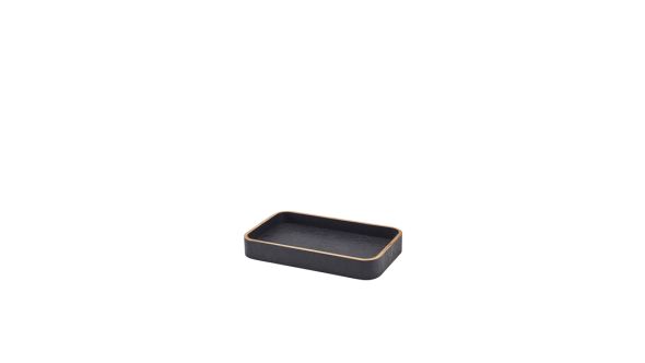 GenWare Black Wood Veneer Tray 23 x 13.8cm