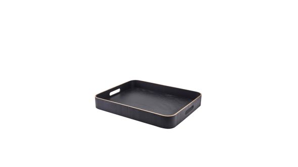 GenWare Black Wood Veneer Butlers Tray 45.5 x 36cm