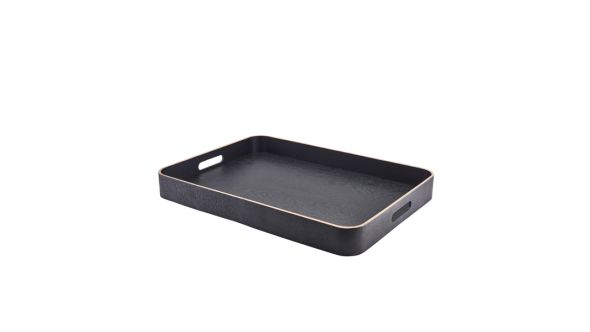 GenWare Black Wood Veneer Butlers Tray 55 x 40cm