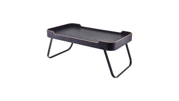GenWare Black Wood Veneer Room Service Tray 59 x 30 x 23cm