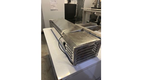 Blizzard 902514739 GRADED-02344 TOP1200-14EN 1.2m Hinged 1/4 Gastronorm Prep Top