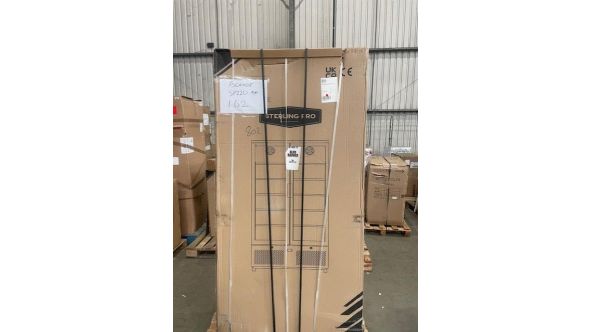 Sterling Pro GRADED Green SP220-BK Double Door Black Upright Bottle Cooler, 458 Litres